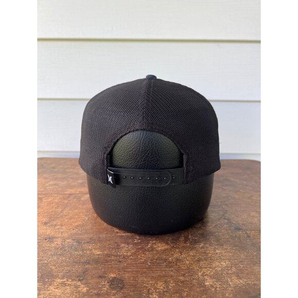 Hurley Mens Adjustable Mesh Snapback Hat With Striped Front Panel & Logo Patch W - Picture 3 of 6